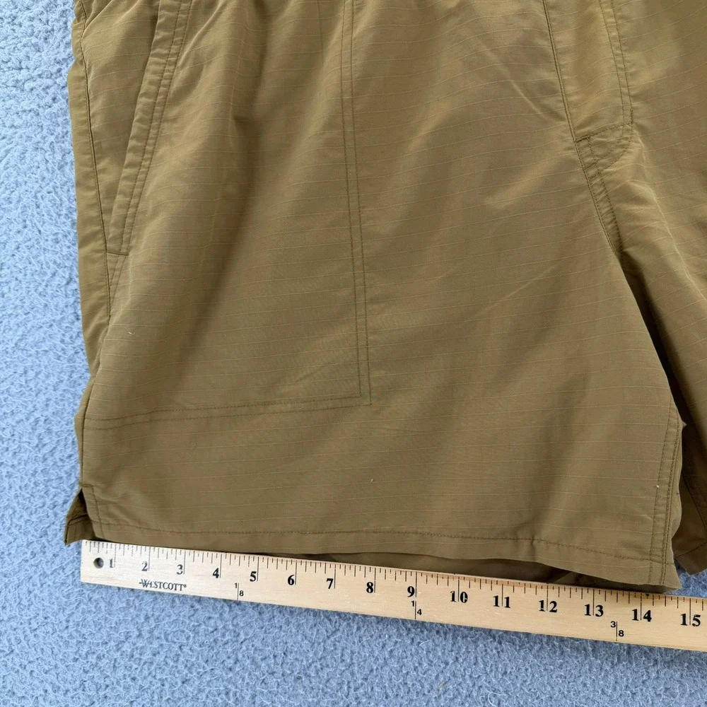 REI Co-op Mens XXLarge Brown Ripstop Hiking Shorts Webbing Belt 5.5 Inch Inseam